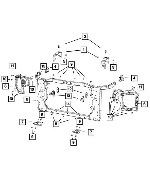Radiator and Related Parts; Charge Air Cooler for 2015 Jeep Cherokee #1