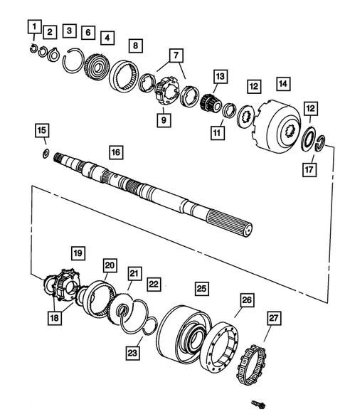Gear Train for 2002 Jeep Wrangler #3