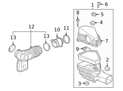 Air Intake for 2011 Cadillac CTS #0