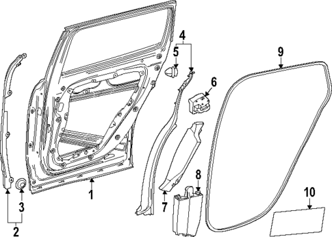 Door & Components for 2024 Mercedes-Benz EQB 300 #0