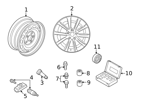 Wheels for 2015 Volkswagen Tiguan #3