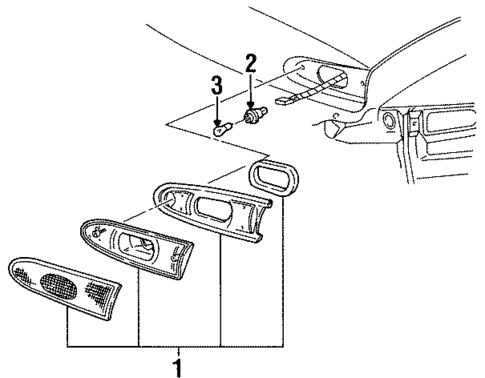Bulbs - Chassis for 1996 Mercury Sable #3