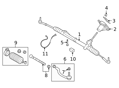 Steering Gear & Linkage for 2009 Volvo S80 #0