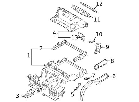 Rear Body & Floor for 2023 Porsche 911 #0
