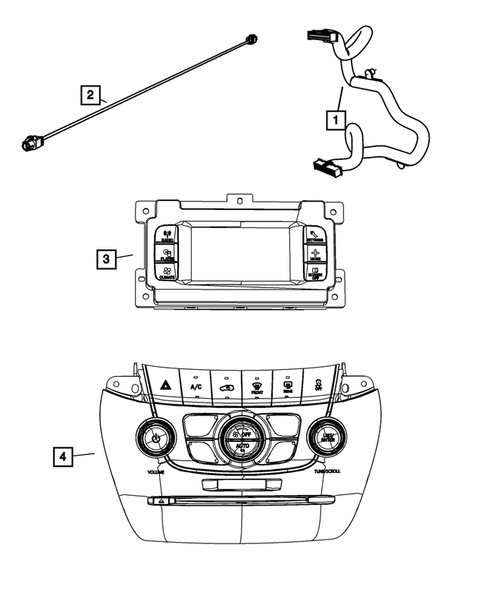 Radio, Antenna, Speakers, DVD, and Video systems for 2011 Dodge Journey #3