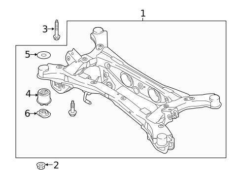Suspension Mounting for 2017 Kia Sportage #1
