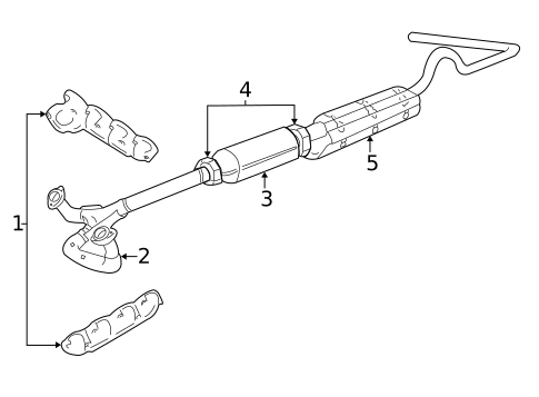 Exhaust Components for 1993 Ford E-350 Econoline #0