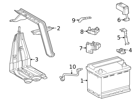 Battery for 2022 Toyota Highlander #0