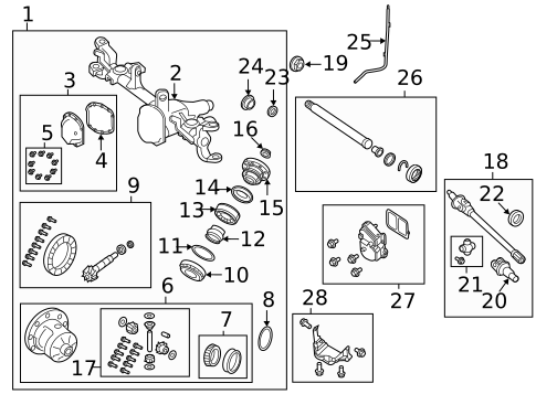 Front Axle & Carrier for 2018 Jeep Wrangler #0