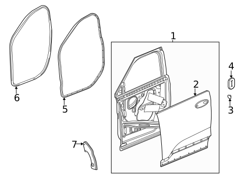 Door & Components for 2022 Chevrolet Trailblazer #0