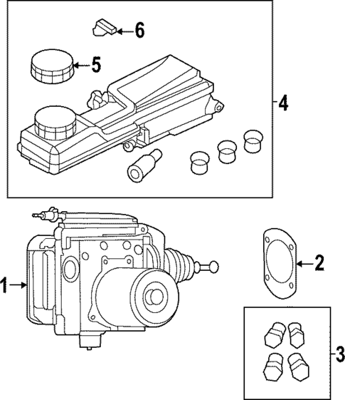Master Cylinder - Components On Dash Panel for 2020 Jaguar I-Pace #0