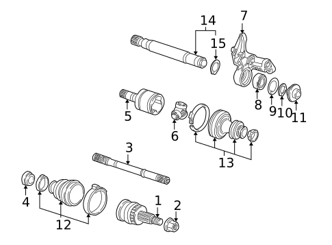 Drive Axles for 2007 Saab 9-3 #1