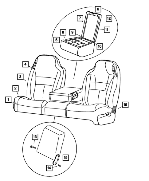Front Seats and Attaching Parts for 2002 Dodge Ram 2500 #1