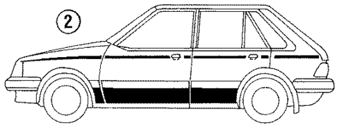 Stripe Tape for 1985 Mazda GLC #1