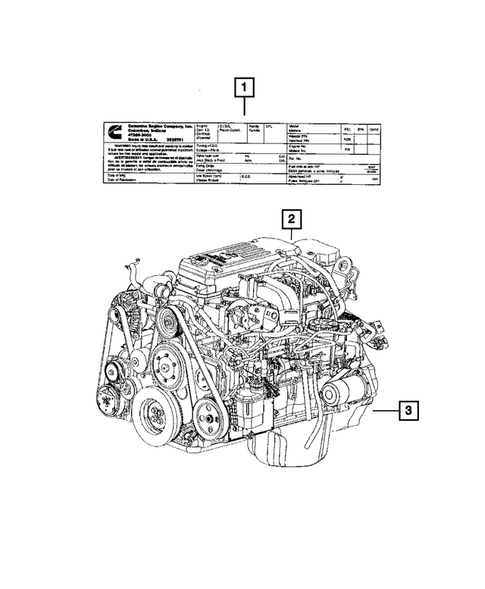 Engine Identification, Service Engines & Engine Service Kits for 2008 Dodge Ram 2500 #3