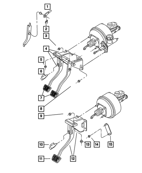 Brake Pedals for 2004 Jeep Wrangler #1