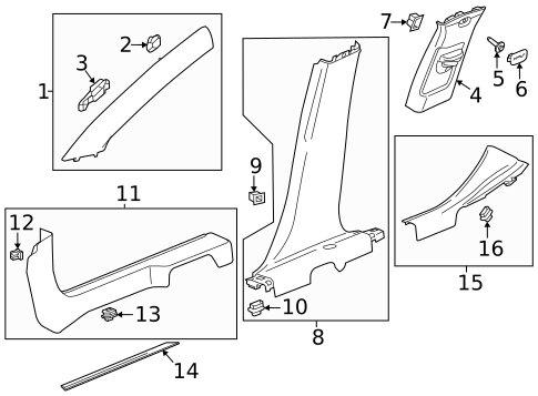 Interior Trim - Pillars for 2022 Buick Envision #0