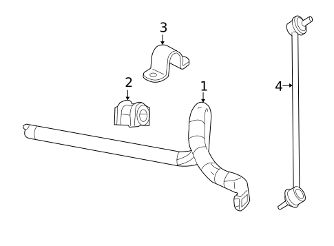 Stabilizer Bar & Components for 2014 Jeep Patriot #1