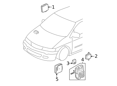 Electrical Components for 2005 Acura MDX #1