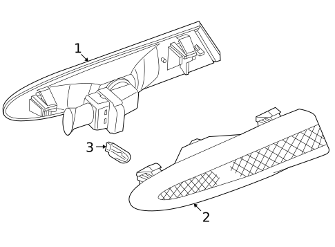 Side Marker Lamps for 2009 Jaguar Vanden Plas #1