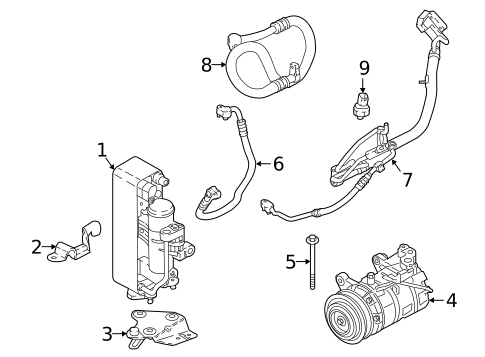 Condenser, Compressor & Lines for 2020 BMW 230i #0