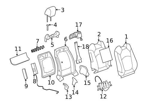 Heated Seats for 2011 Chevrolet Traverse #4
