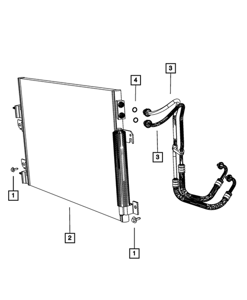 Transmission Oil Cooler, and Lines for 2016 Jeep Patriot #2