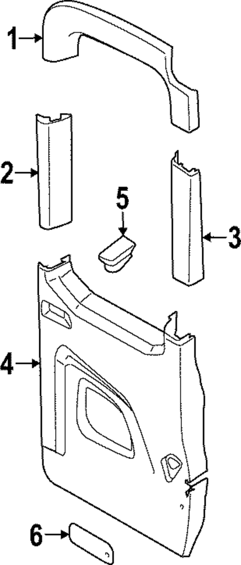 Interior Trim - Back Door for 2024 Ford E-Transit #0