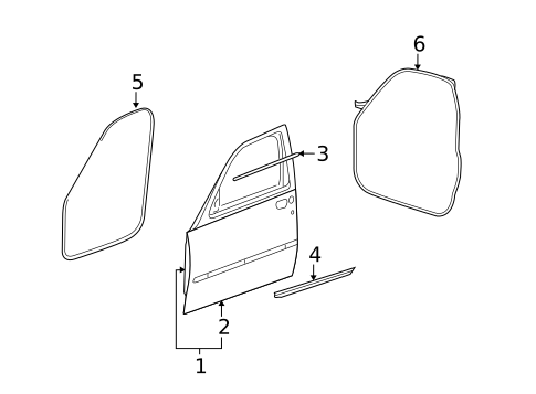 Door & Components for 2008 Dodge Nitro #0