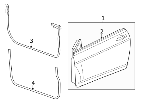 Door & Components for 2011 Chrysler 200 #2