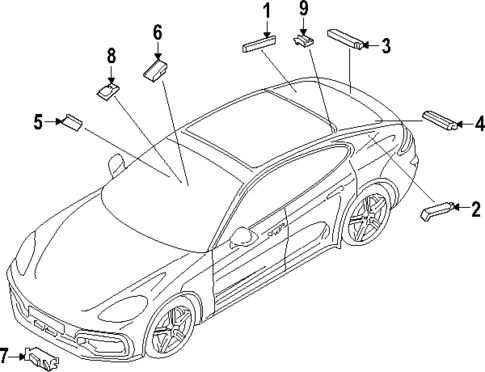 Antenna & Radio for 2025 Porsche Panamera #0