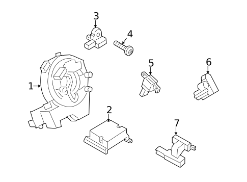 Air Bag Components for 2014 Ford Transit Connect #0