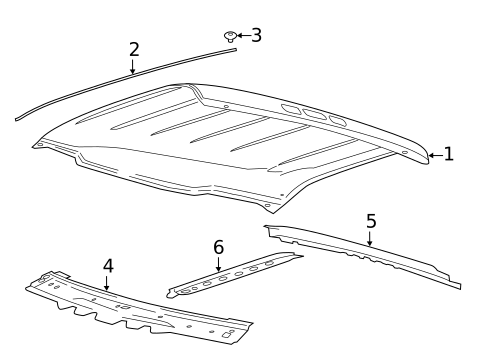 Roof & Components for 2022 Ford F-250 Super Duty #1