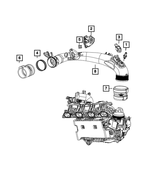 Radiator and Related Parts; Charge Air Cooler for 2021 Jeep Cherokee #4