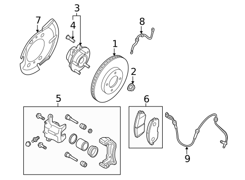 Anti-Lock Brakes for 2014 Nissan Rogue Select #2
