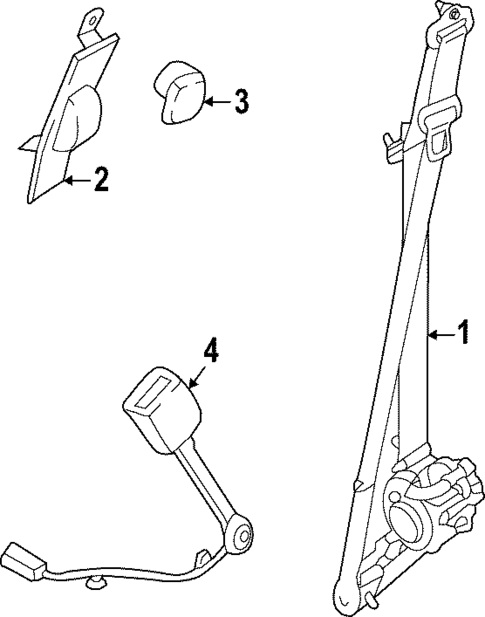 Seat Belt for 2023 Ford F-150 Lightning #1