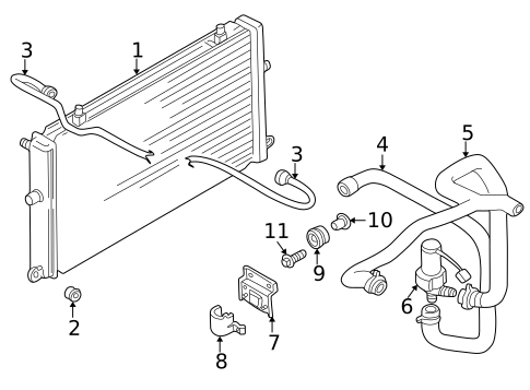 Intercooler for 1999 Jaguar Vanden Plas #0