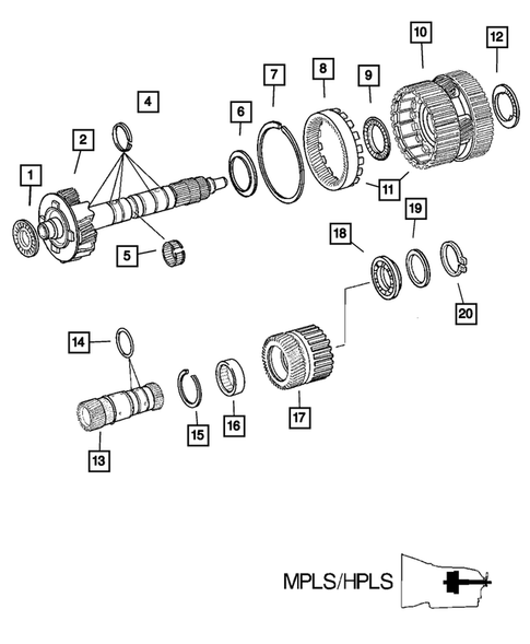Gear Train for 2005 Chrysler Crossfire #6