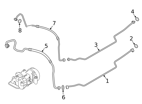 Condenser, Compressor & Lines for 2015 Porsche Cayman #4