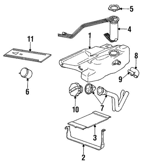 Fuel System Components for 1993 Saturn SL2 #0