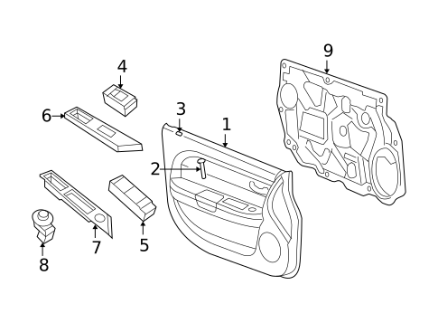 Front Door for 2010 Chrysler Sebring #0