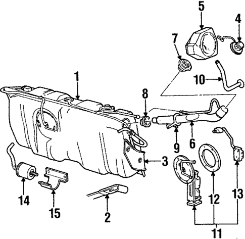 Fuel System Components for 2001 Lincoln Town Car #0
