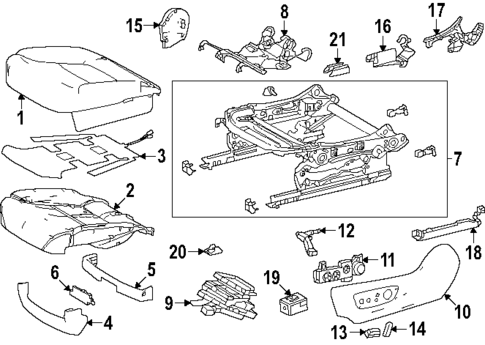 Driver Seat Components for 2025 Toyota Land Cruiser #0
