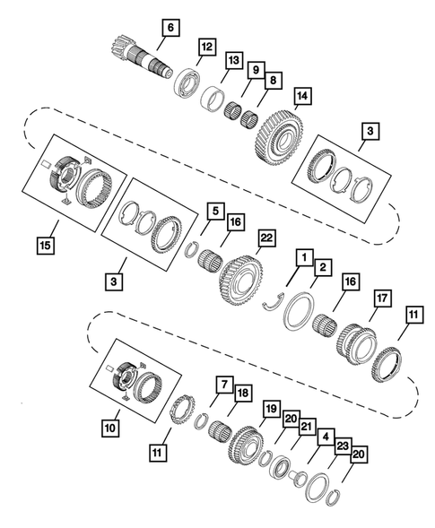 Gear Train for 2017 Ram ProMaster 2500 #0