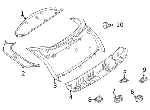 Liftgate for 2021 Mercedes-Benz GLE63 AMG S #2