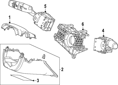 Shroud, Switches & Levers for 2025 Honda Civic #0