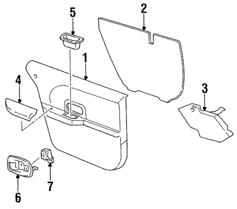 Rear Door for 2001 Chevrolet Lumina #2