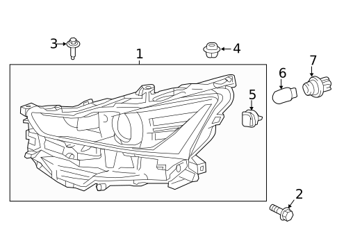 Headlamp Components for 2019 Lexus IS300 #2