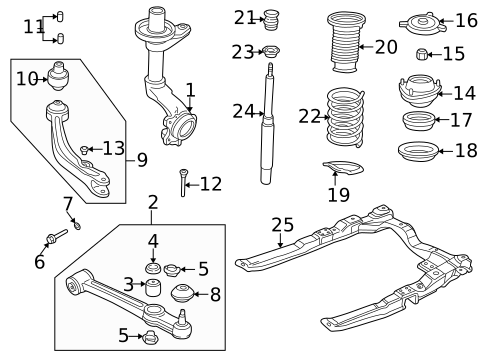 Suspension Components for 2001 Saab 9-3 #0
