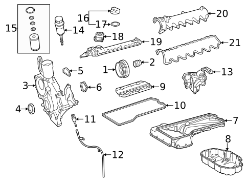 Belts & Pulleys for 2014 Mercedes-Benz CL65 AMG #1